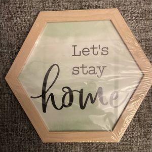 LET’S STAY HOME “ Wall Decor 2 pc.